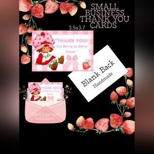 30 Berry Sweet Thank You Cards Strawberry